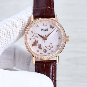 Женские часы Piaget с уникальным циферблатом в форме бабочки раку