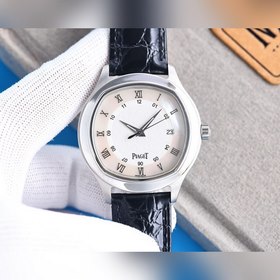 Элегантные мужские часы Ремешок： натуральная кожа и 316L (комфорт