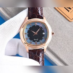 Элегантные мужские часы Ремешок： натуральная кожа и 316L (комфорт