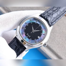Элегантные мужские часы Ремешок： натуральная кожа и 316L (комфорт