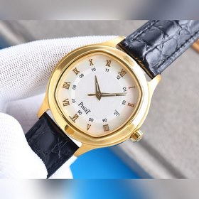 Элегантные мужские часы Ремешок： натуральная кожа и 316L (комфорт