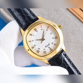 Элегантные мужские часы Ремешок： натуральная кожа и 316L (комфорт