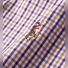 Классическая рубашка Polo в клетку Размер： M, L, XL, XXL, 3XL