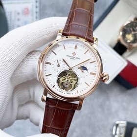 Patek Philippe. Превосходные мужские часы с большим балансовым ко
