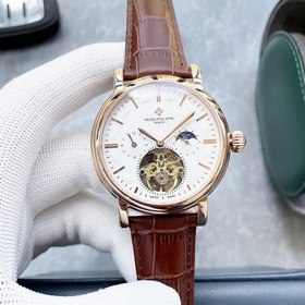 Patek Philippe. Превосходные мужские часы с большим балансовым ко