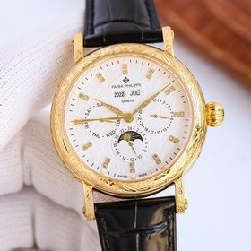 Классический итальянский ремешок из телячьей кожи с четким рисунк