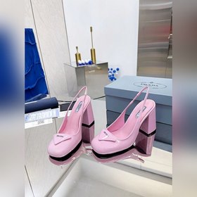 PRADA Весенняя коллекция на толстом каблуке Необходимый элемент