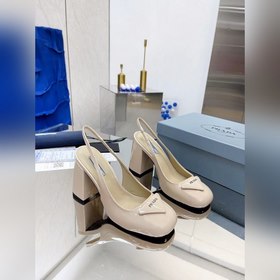 PRADA Весенняя коллекция на толстом каблуке Необходимый элемент