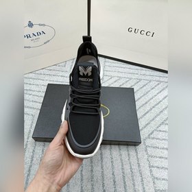 PRADA Новые кроссовки из трикотажа на все сезоны Итальянский им