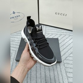 PRADA Новые кроссовки из трикотажа на все сезоны Итальянский им