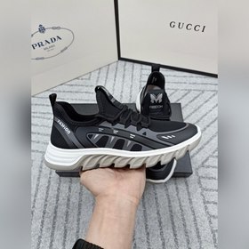 PRADA Новые кроссовки из трикотажа на все сезоны Итальянский им