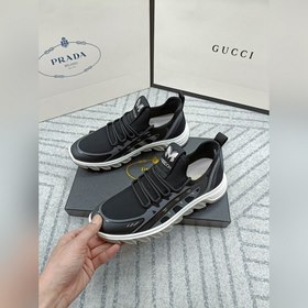 PRADA Новые кроссовки из трикотажа на все сезоны Итальянский им