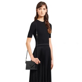Женская сумка через плечо PRADA Кожа Saffiano, съемный регулируем