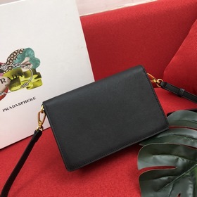 Женская сумка через плечо PRADA Кожа Saffiano, съемный регулируем