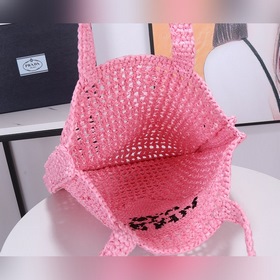 PRADA Сумка-тоут из фибрового рогожника, модель 1BG393 Эта мягка