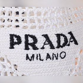 PRADA Сумка-тоут из фибрового рогожника, модель 1BG393 Эта мягка