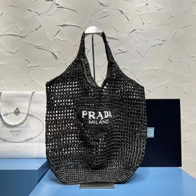 PRADA Сумка из кокосового волокна, модель 1BG424 Новая модель Эта