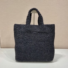 PRADA Сумка из волокна, модель 1BG408, черный Эта сумка из волокн