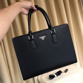 PRADA Мужской роскошный портфель Модель： 841-1 Подлинная фурнитур