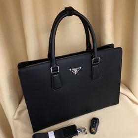 PRADA Мужской роскошный портфель Модель： 841-1 Подлинная фурнитур