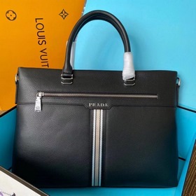 Мужской портфель PRADA из кожи бычка, модель： 7057-1 Импортная ко