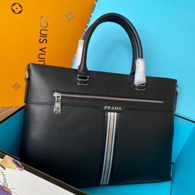 Мужской портфель PRADA из кожи бычка, модель： 7057-1 Импортная ко