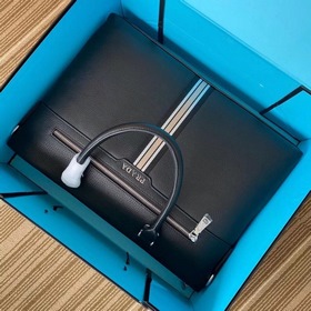 Мужской портфель PRADA из кожи бычка, модель： 7057-1 Импортная ко