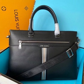Мужской портфель PRADA из кожи бычка, модель： 7057-1 Импортная ко