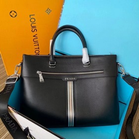 Мужской портфель PRADA из кожи бычка, модель： 7057-1 Импортная ко