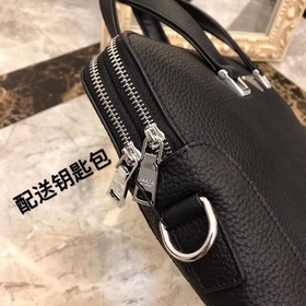 PRADA Новая мужская сумка-портфель с ремнем через плечо, модель： 