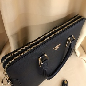 Мужская сумка-портфель PRADA с ремнем через плечо, модель： 860-1 