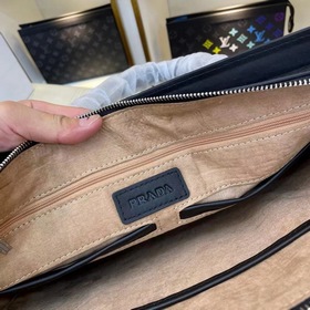 PRADA Мужская деловая сумка из кожи, модель 66615-1 Высококачеств