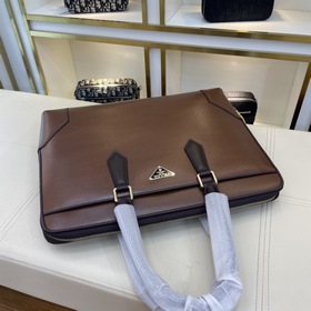 Prada PRADA Мужская деловая сумка из кожи, модель 8616-1 Высокока
