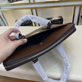 Prada PRADA Мужская деловая сумка из кожи, модель 8616-1 Высокока
