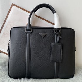 PRADA Мужская деловая сумка из кожи бычка Модель： 8551 Высококаче