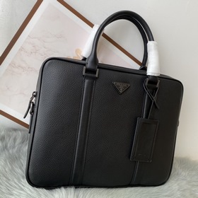 PRADA Мужская деловая сумка из кожи бычка Модель： 8551 Высококаче