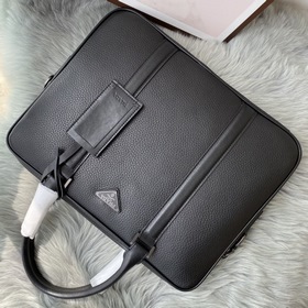 PRADA Мужская деловая сумка из кожи бычка Модель： 8551 Высококаче