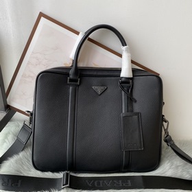 PRADA Мужская деловая сумка из кожи бычка Модель： 8551 Высококаче