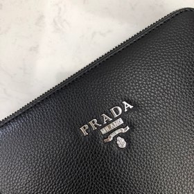 Мужская сумка через плечо PRADA из импортной кожи, модель： 9007-2
