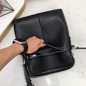 Мужская сумка через плечо PRADA из импортной кожи, модель： 9007-2