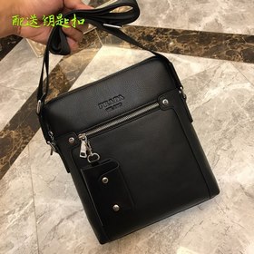 PRADA Мужская сумка через плечо из импортной кожи, модель N： 690-