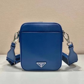 Мужская сумка через плечо PRADA с вышитым ремешком, модель 2VH154