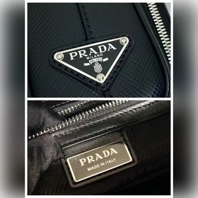 Мужская сумка через плечо PRADA с вышитым ремешком, модель 2VH152
