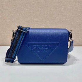Мужская сумка через плечо PRADA с вышитым ремешком, модель 2VD046