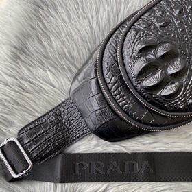 Мужская сумка PRADA из кожи бычка, модель 6056 Незаменимый аксесс
