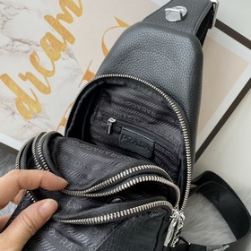 Мужская сумка PRADA из телячьей кожи, модель 6075 Итальянские мат