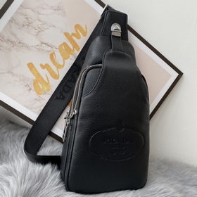 Мужская сумка PRADA из телячьей кожи, модель 6076 Итальянские мат