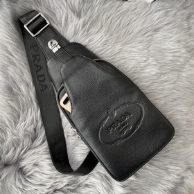 Мужская сумка PRADA из телячьей кожи, модель 6076 Итальянские мат