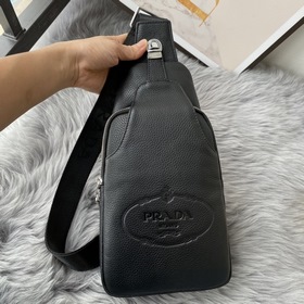 Мужская сумка PRADA из телячьей кожи, модель 6076 Итальянские мат