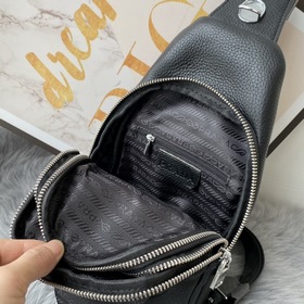 Мужская сумка PRADA из телячьей кожи, модель 6076 Итальянские мат